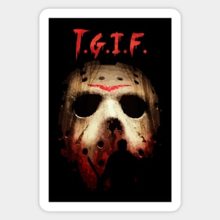 It's Friday jason Sticker